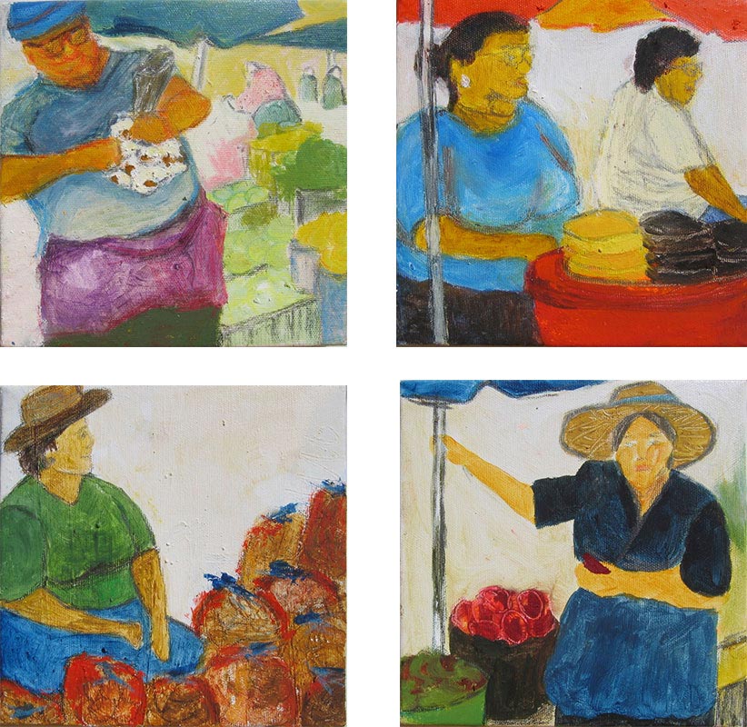 2006 Portugal -les marchés- (toiles 20x20cm)